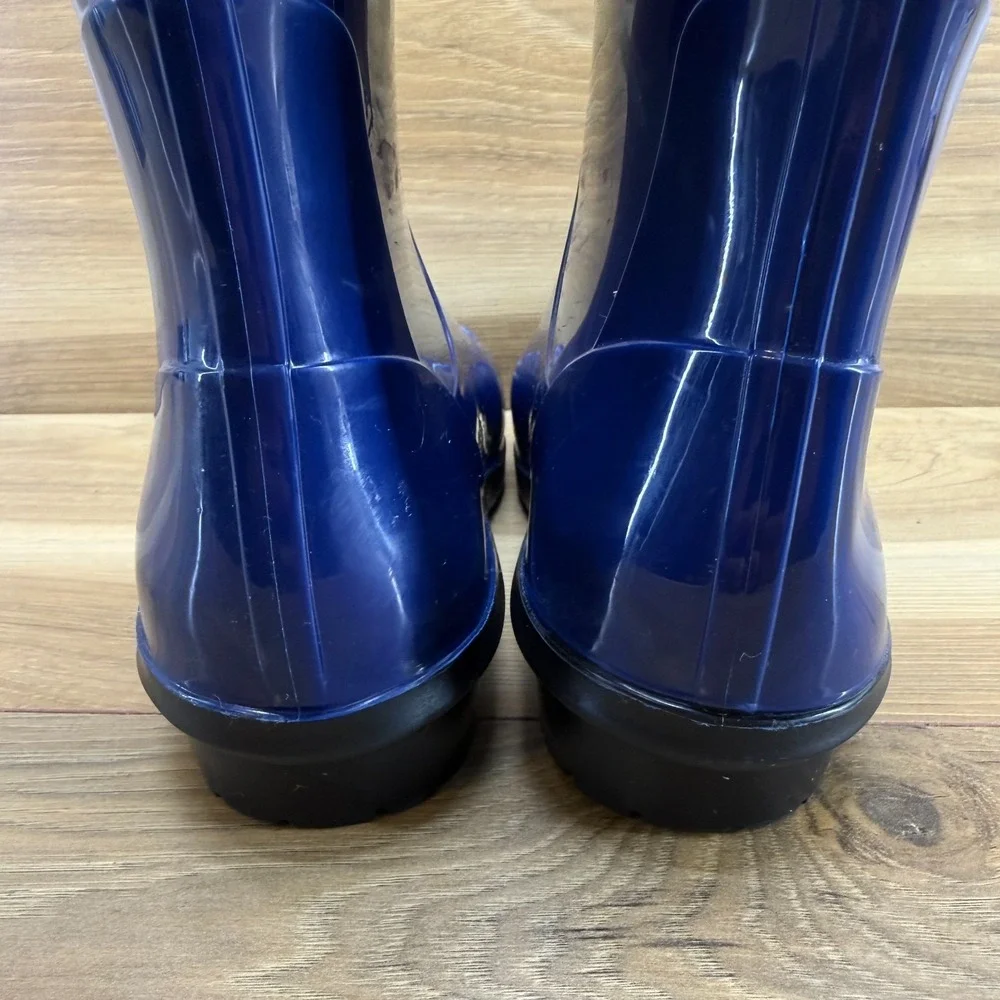 UGG Shaye Rain Boots Womens 6 Royal Blue Waterproof Rall Rubber Mid Calf